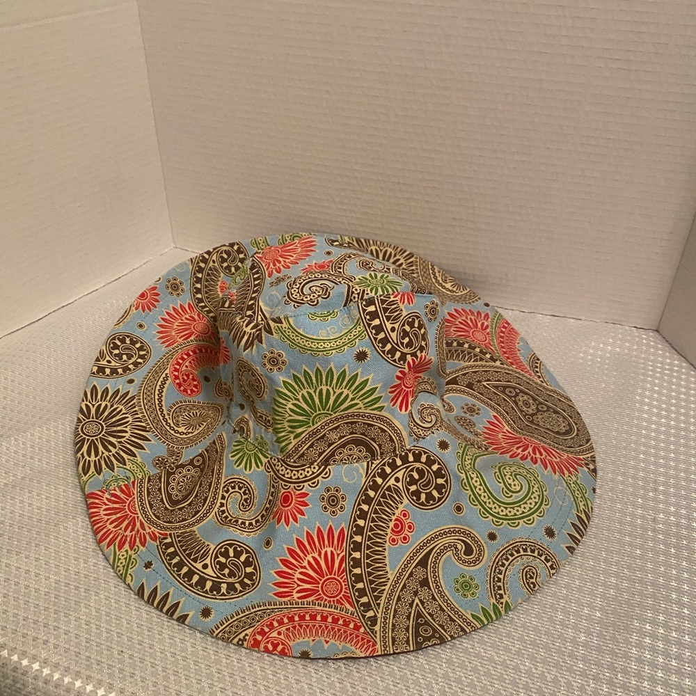Colorful Paisley Wide-Brim Hat